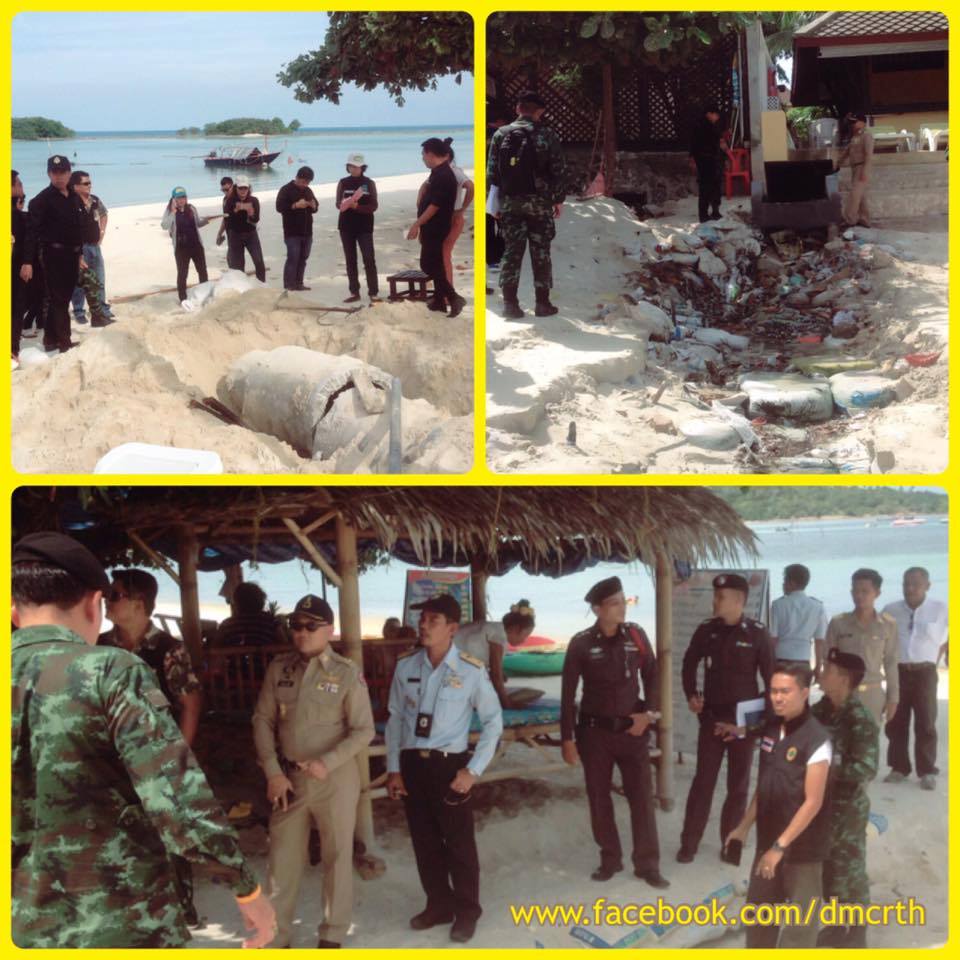 การแก้ไขกรณีปล่อยน้ำเสียลงทะเลที่หาดเฉวง เกาะสมุย