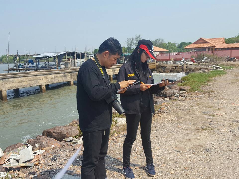 สบทช.ที่ 1 ลงพื้นที่ติดตามสถานการณ์การกัดเซาะชายฝั่ง