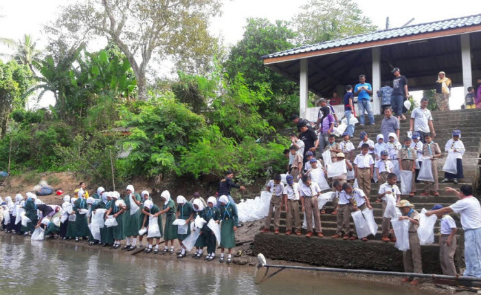 โครงการปล่อยพันธุ์สัตว์น้ำ ฟื้นฟูระบบนิเวศป่าชายเลน