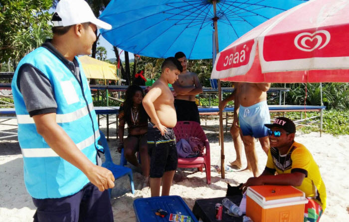 สบทช.9 ปฏิบัติการรณรงค์สร้างความเข้าใจมาตรการชายหาดปลอดบุหรี่