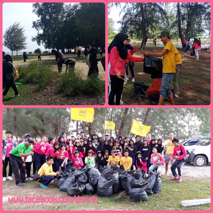 Trash Hero Pattani บุกหาดแหลมตาชี กำจัดขยะกว่าร้อย กก.