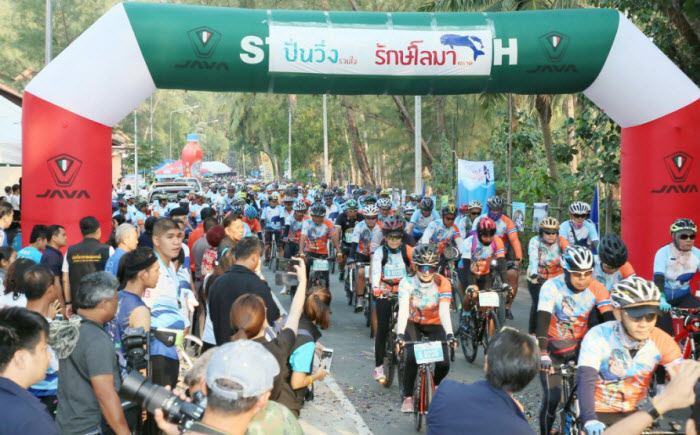 ทช.ร่วมกับเมืองตราด“ปั่นวิ่งรวมใจ รักษ์โลมาตราด เมืองสีเขียว”