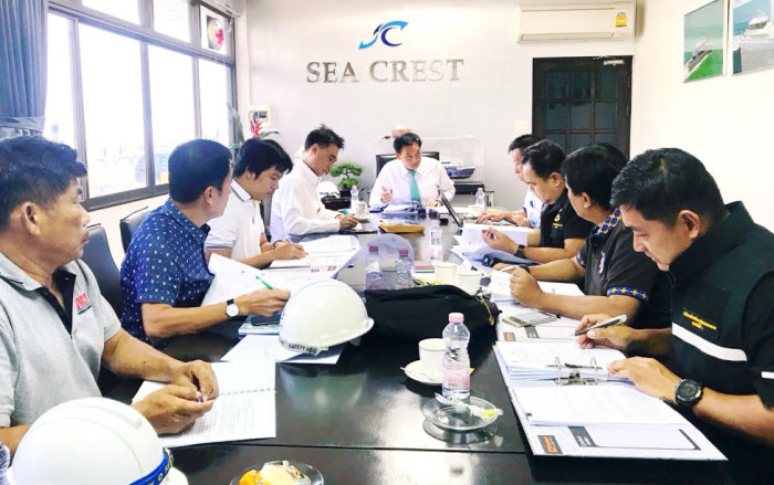 ทช.ติดตามความคืบหน้างานต่อเรือทรัพยากรทางทะเลและชายฝั่ง 805
