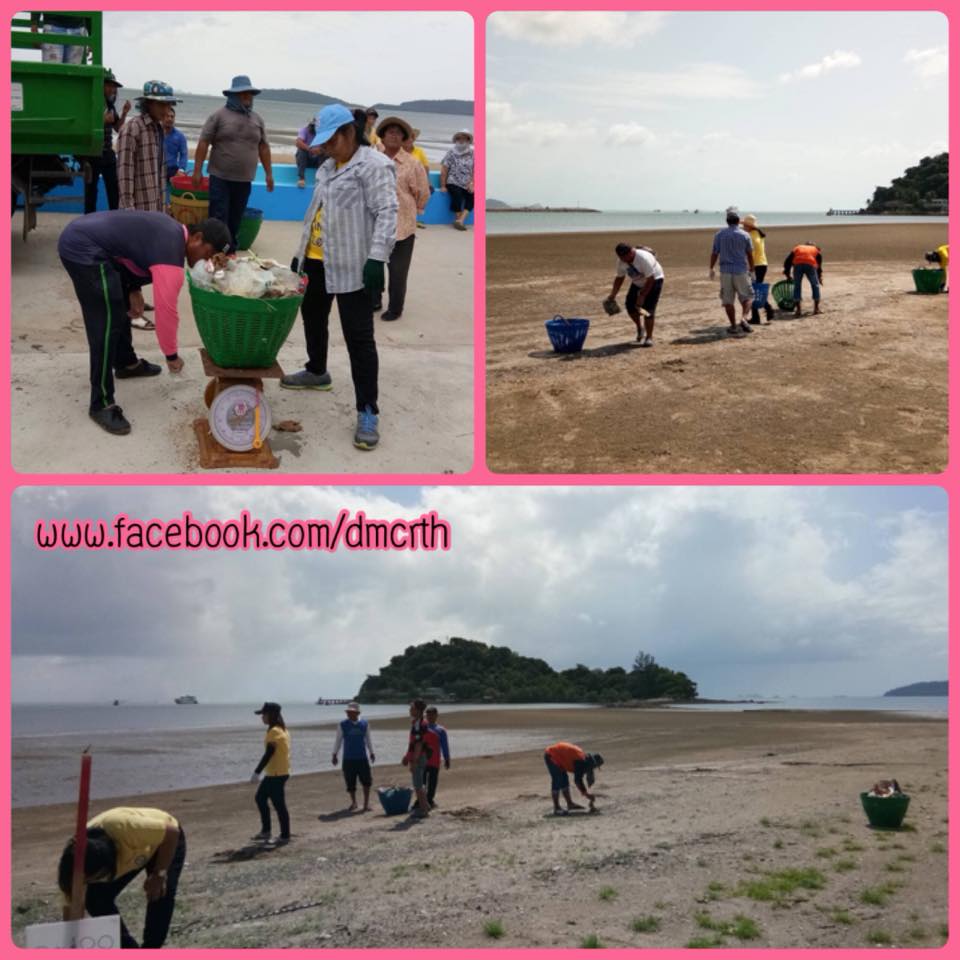 ชายหาดปากน้ำชุมพรสะอาดแล้ว เทศบาลจัดการเรียบ