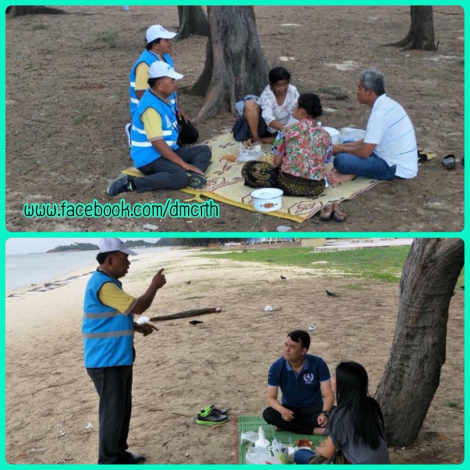 ชายหาดสะอาด ปลอดบุหรี่ ที่หาดชลาทัศน์