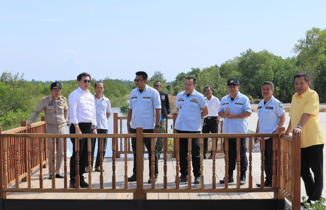 อทช. ลงพื้นที่ติดตามการสร้างสวนพฤกษศาสตร์ฯ และพิพิธภัณฑ์ธรรมชาติวิทยาพืชและสัตว์ทะเลฝั่งอ่าวไทย