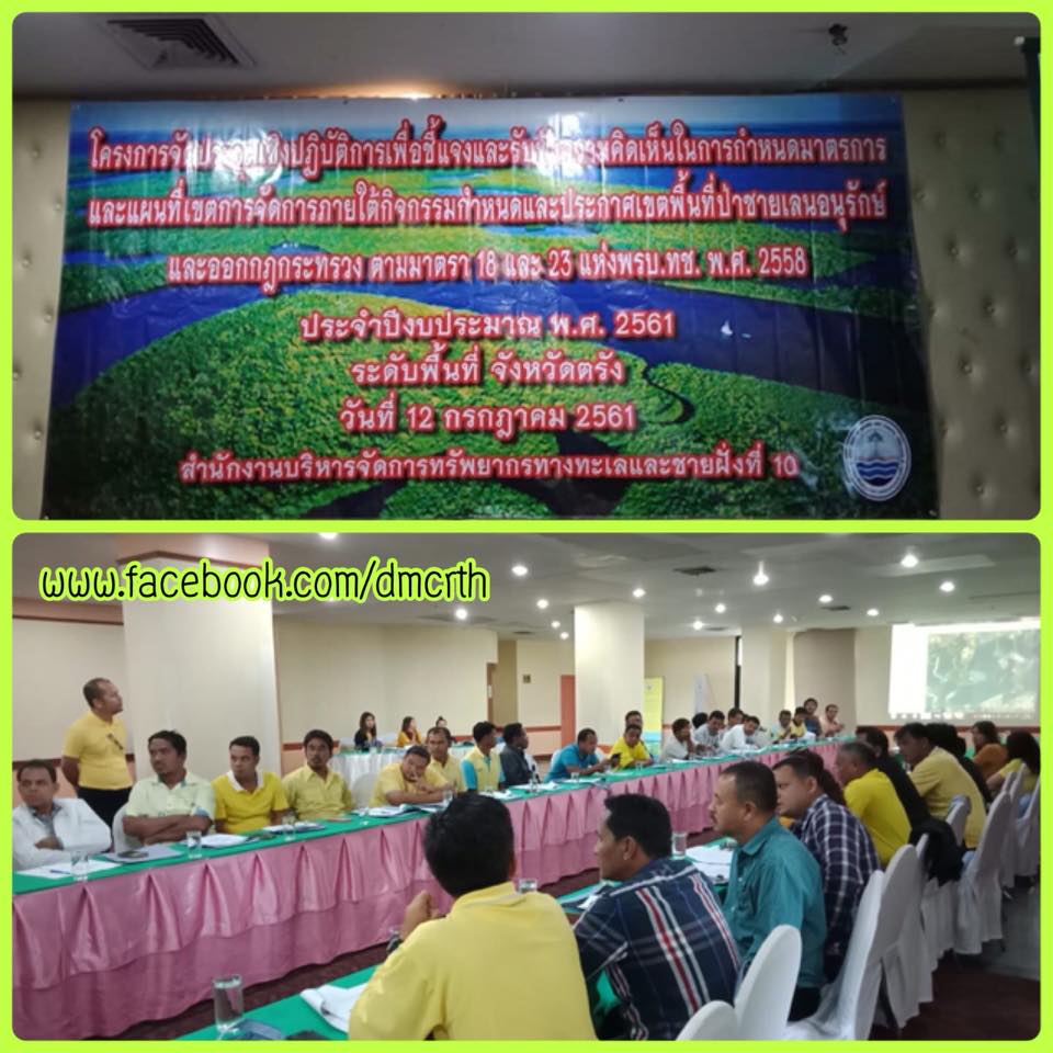 ทช. เตรียมกำหนดพื้นที่ป่าชายเลนอนุรักษ์เมืองตรัง