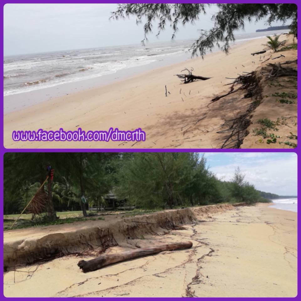 สำรวจสภาพการกัดเซาะชายฝั่งบนเกาะคอเขา พังงา