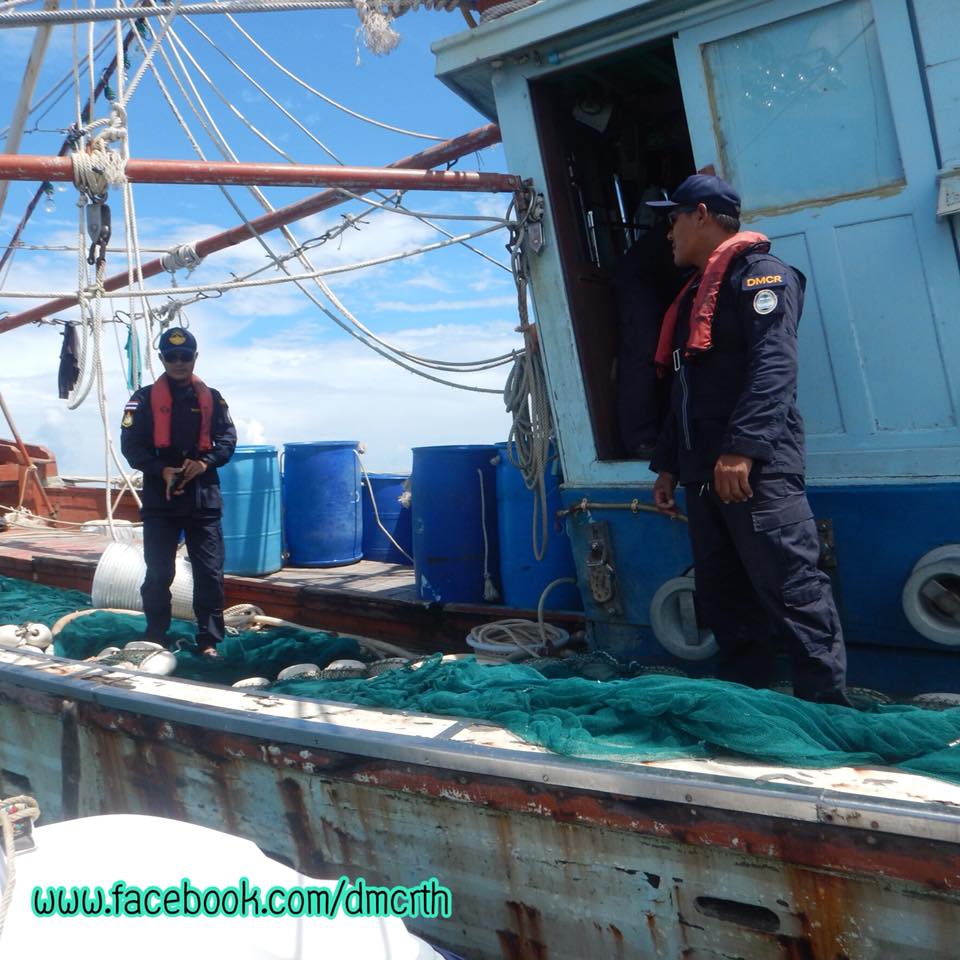ตรวจเรือประมงทะเลตรัง ไม่พบผิดกฎหมาย