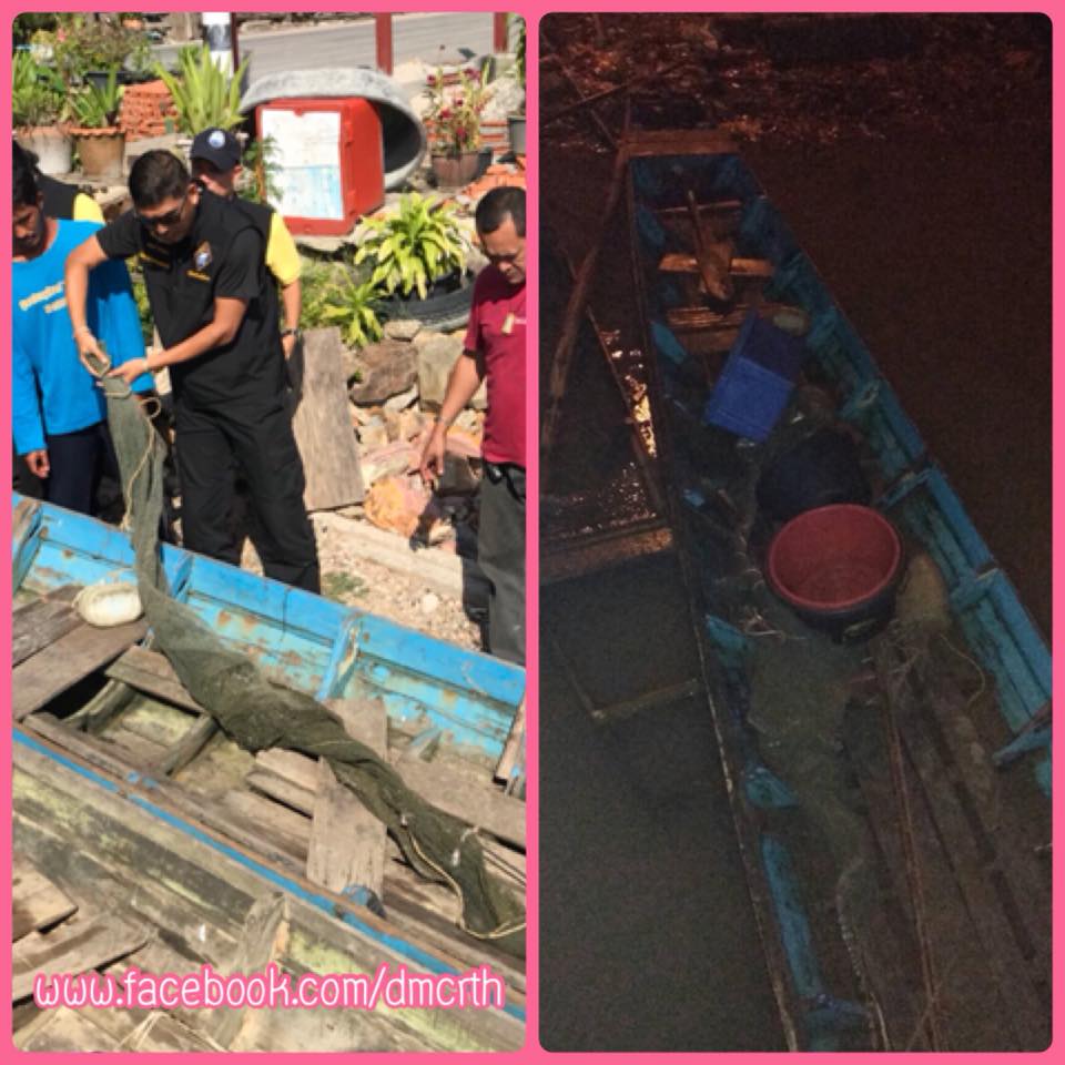 ตรวจยึดเครื่องมือประมงผิดกฎหมาย บริเวณทะเลสาบสงขลา