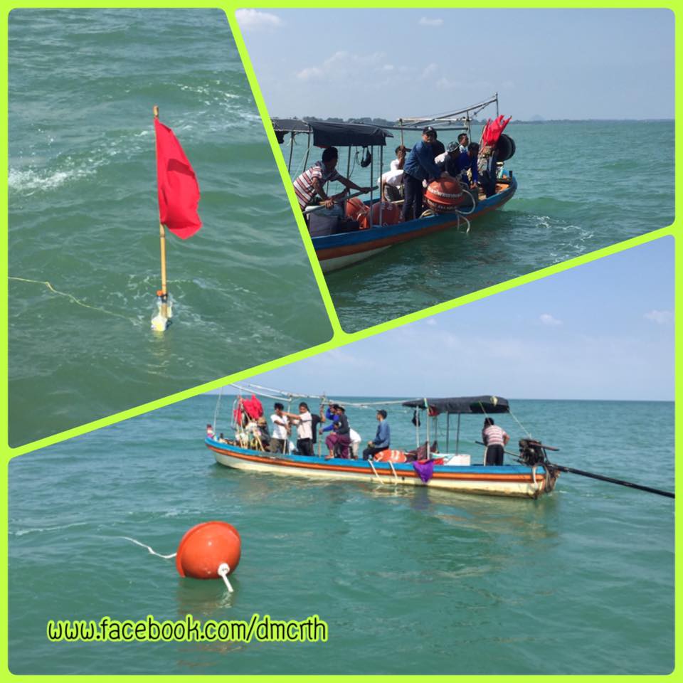 วางทุ่น ปักหลักแนวเขตอนุรักษ์ ทช. บ้านหาดสมบูรณ์
