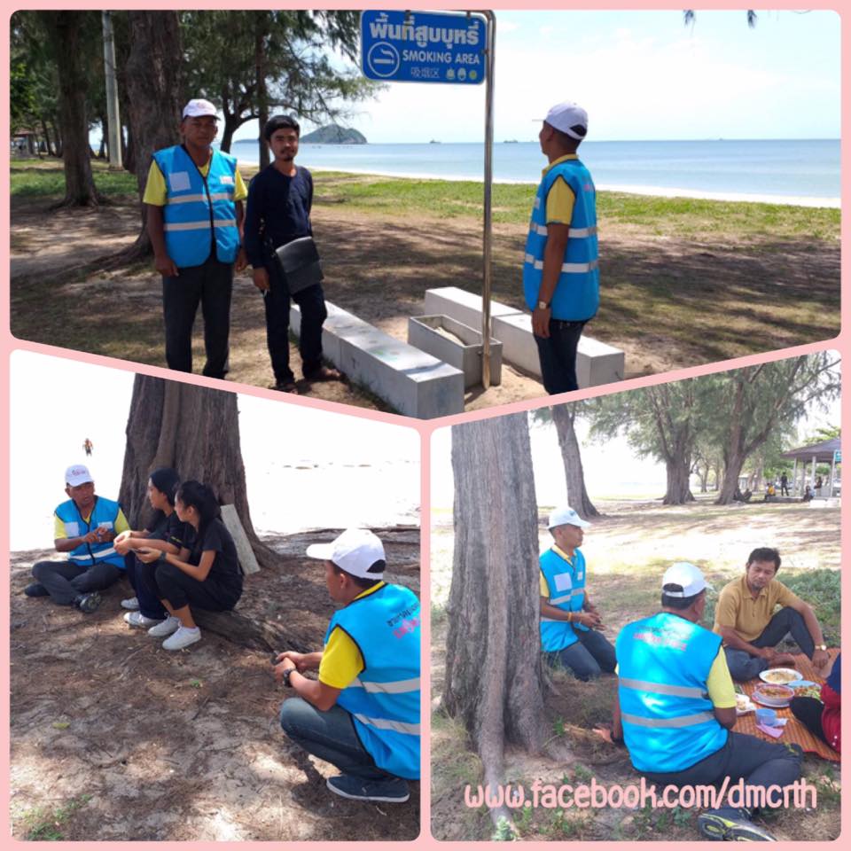 ชายหาดสะอาด ปลอดบุหรี่ ที่หาดชลาทัศน์