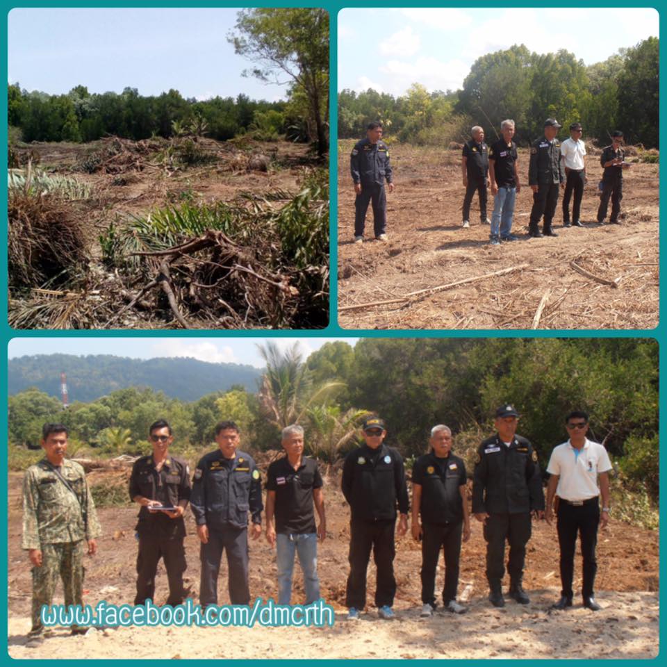 สนธิกำลังทวงคืนผืนป่าชายเลนบ้านฝายนา เมืองพังงา