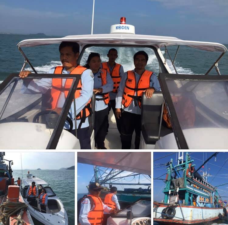 ตรวจเรือประมงอ่าวชุมพร เอกสารครบตามระเบียบ IUU