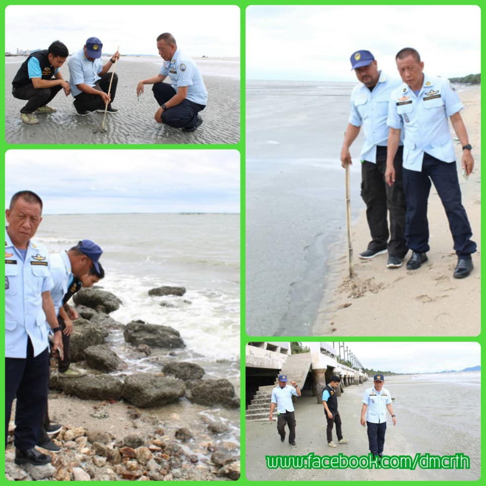 สำรวจหาดบางแสน ยังไม่มีผลกระทบจากเรือถ่านหินจม