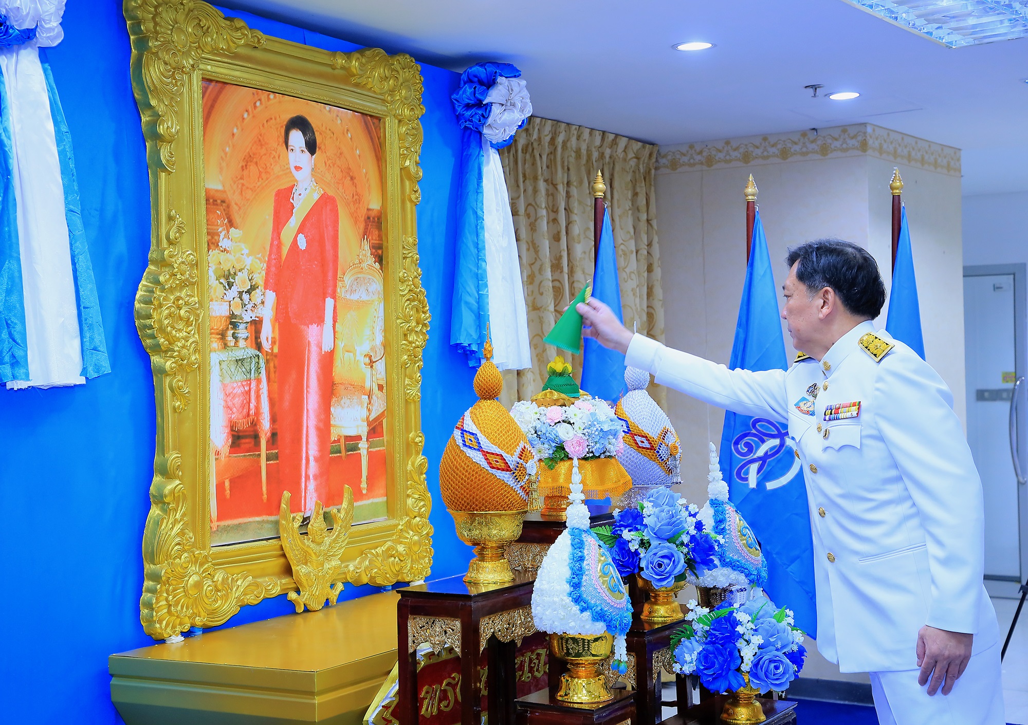 ทช.จัดพิธีถวายพระพร สมเด็จพระบรมราชชนนีพันปีหลวง