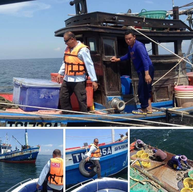 ตรวจเรือประมงชลบุรี เอกสารครบตามระเบียบ IUU