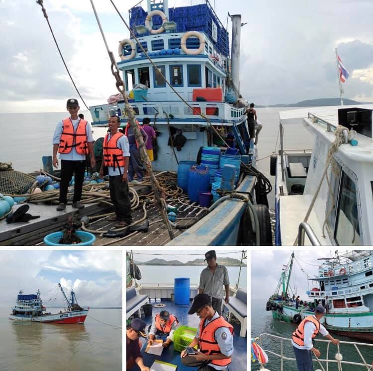 ตรวจเรือประมงเกาะง่ามใหญ่ เอกสารครบตามระเบียบ IUU