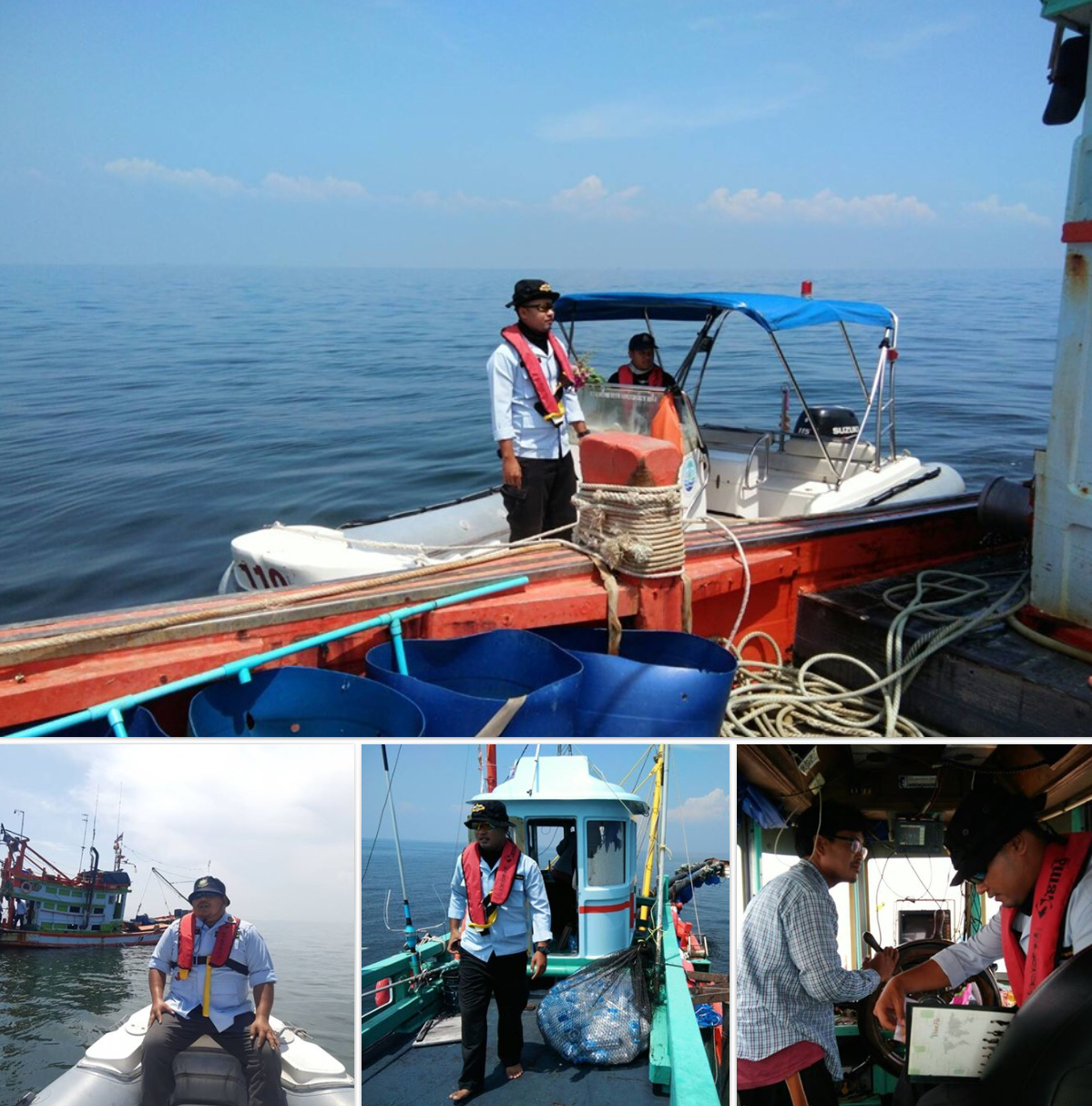 ตรวจเรือประมงสองสมุทร เอกสารครบตามระเบียบ IUU