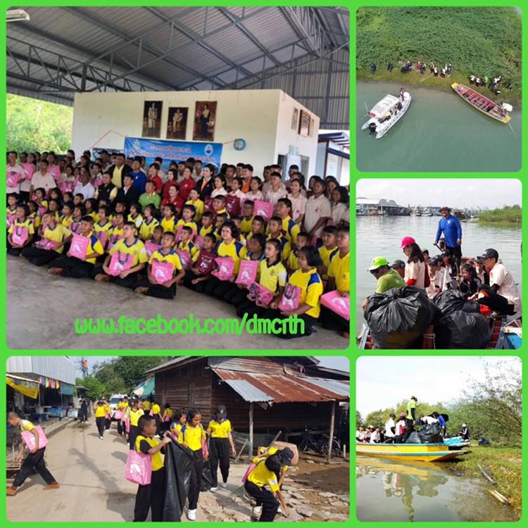 เก็บขยะตกค้างปากน้ำปราณบุรี เมืองประจวบฯ