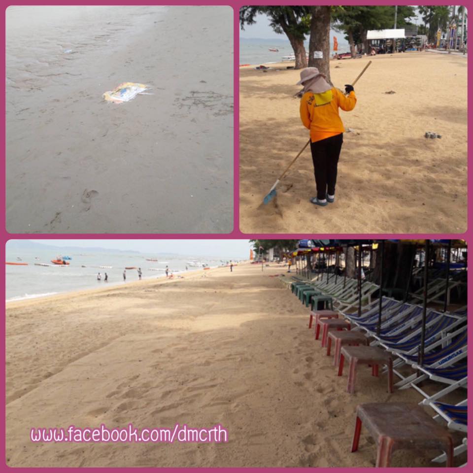 ขยะใครมากอง ช่วยจัดการแล้วขยะทะเลเกยหาดพัทยา