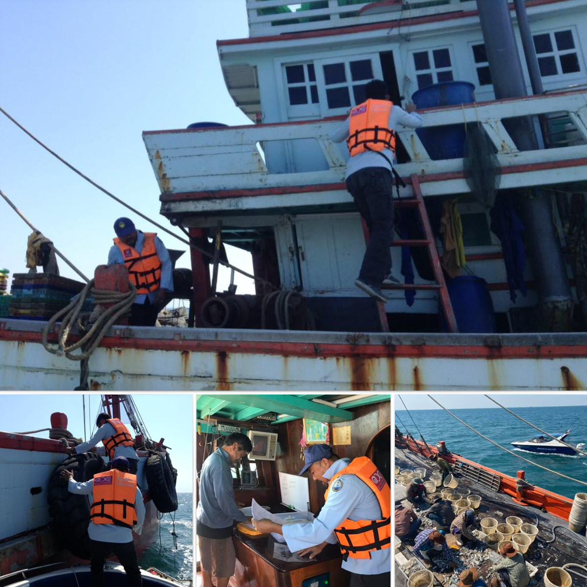 ตรวจเรือประมงสมุทรปราการ เอกสารครบตามระเบียบ IUU