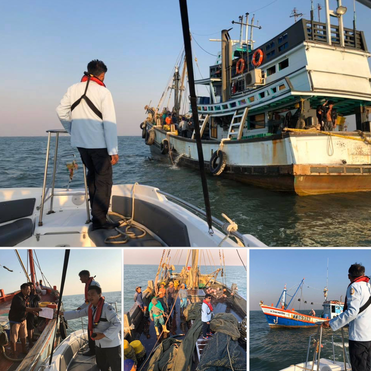 ตรวจเรือประมงเพชรบุรี เอกสารครบตามระเบียบ IUU