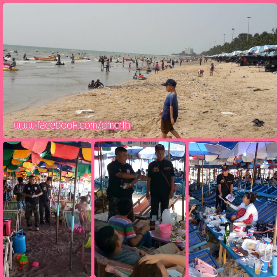 นักท่องเที่ยวบางแสนแน่นปึ๊ก ไม่มีใครสูบบุหรี่ริมหาด
