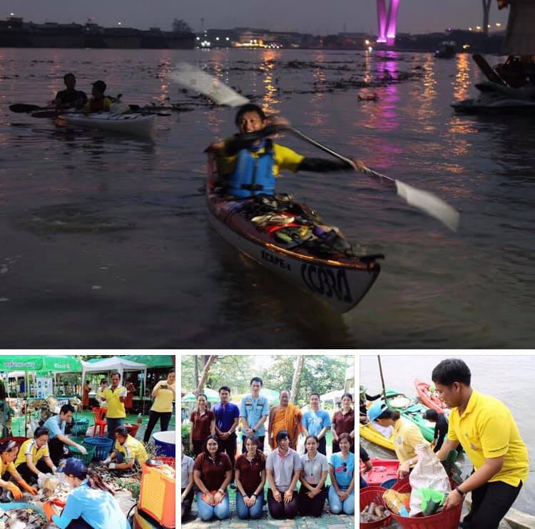 ทช. มีส่วนร่วมในกิจกรรมพายเรือเพื่อเจ้าพระยา เก็บขยะปีที่๒