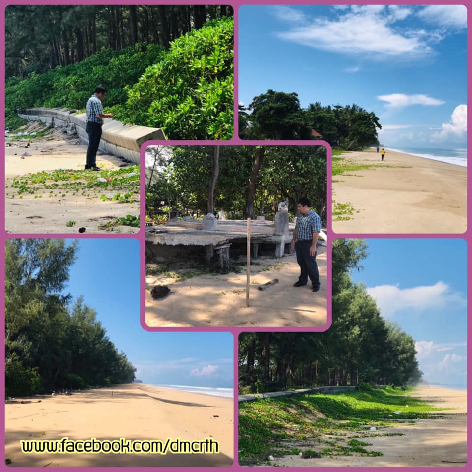 ชายฝั่งท้ายเหมืองสมดุล ไม่มีกัดเซาะ