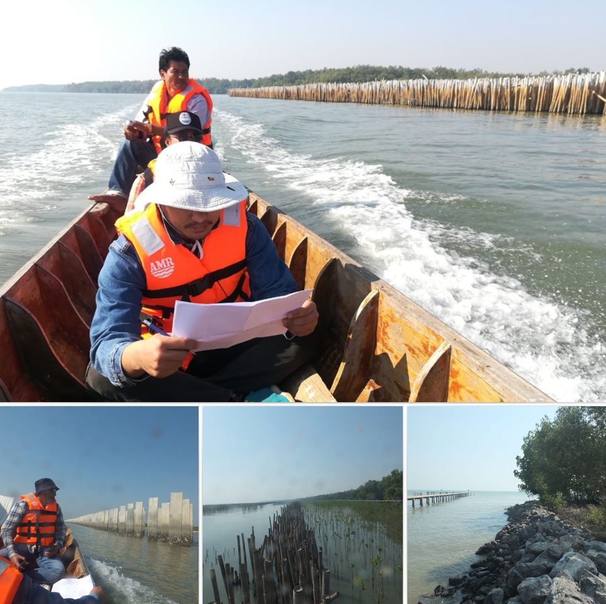 สำรวจสถานภาพ การกัดเซาะชายฝั่งทะเล ๒ สมุทร