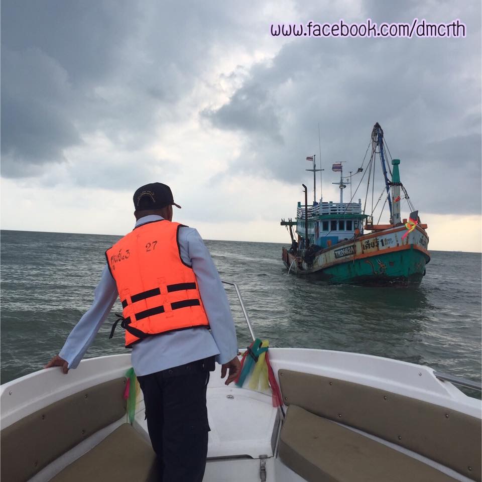ตรวจเรือประมงสุราษฎร์ฯ  ไม่พบทำลายปะการังเทียม