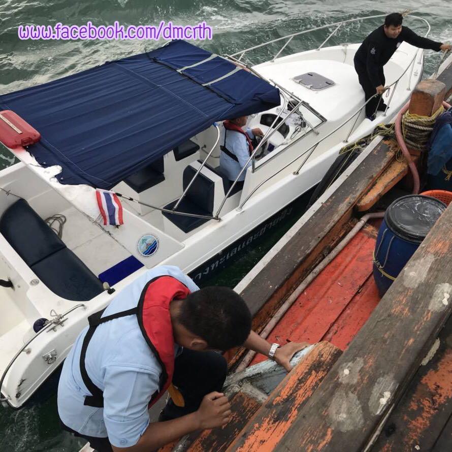 ตรวจเรือประมงอ่าวไทยตัว ก. เขตสองสมุทร ไม่พบผิดกฎหมาย