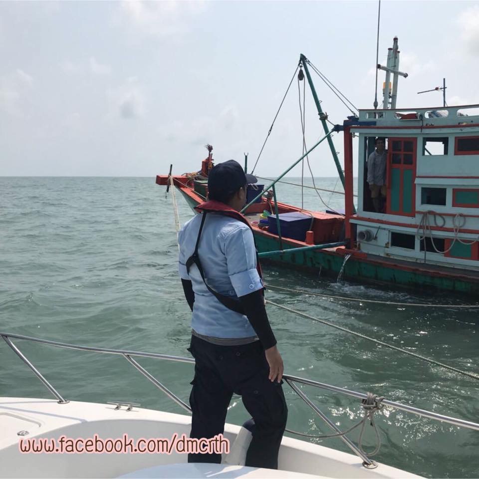 ตรวจเรือประมงอ่าวไทยตัว ก. เขตสองสมุทร ไม่พบผิดกฎหมาย