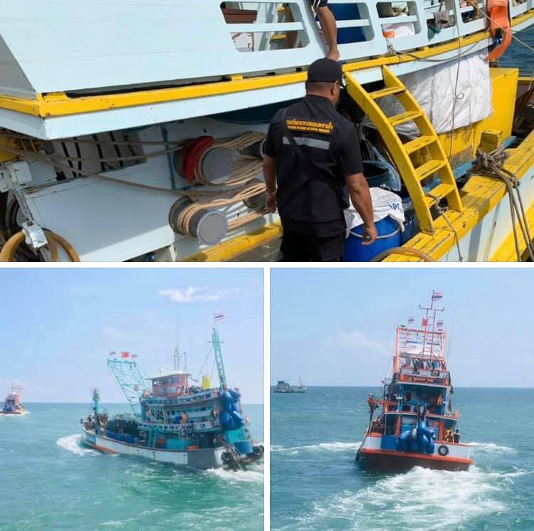 ตรวจเรือประมงทะเลประจวบคีรีขันธ์ เอกสารครบถ้วน