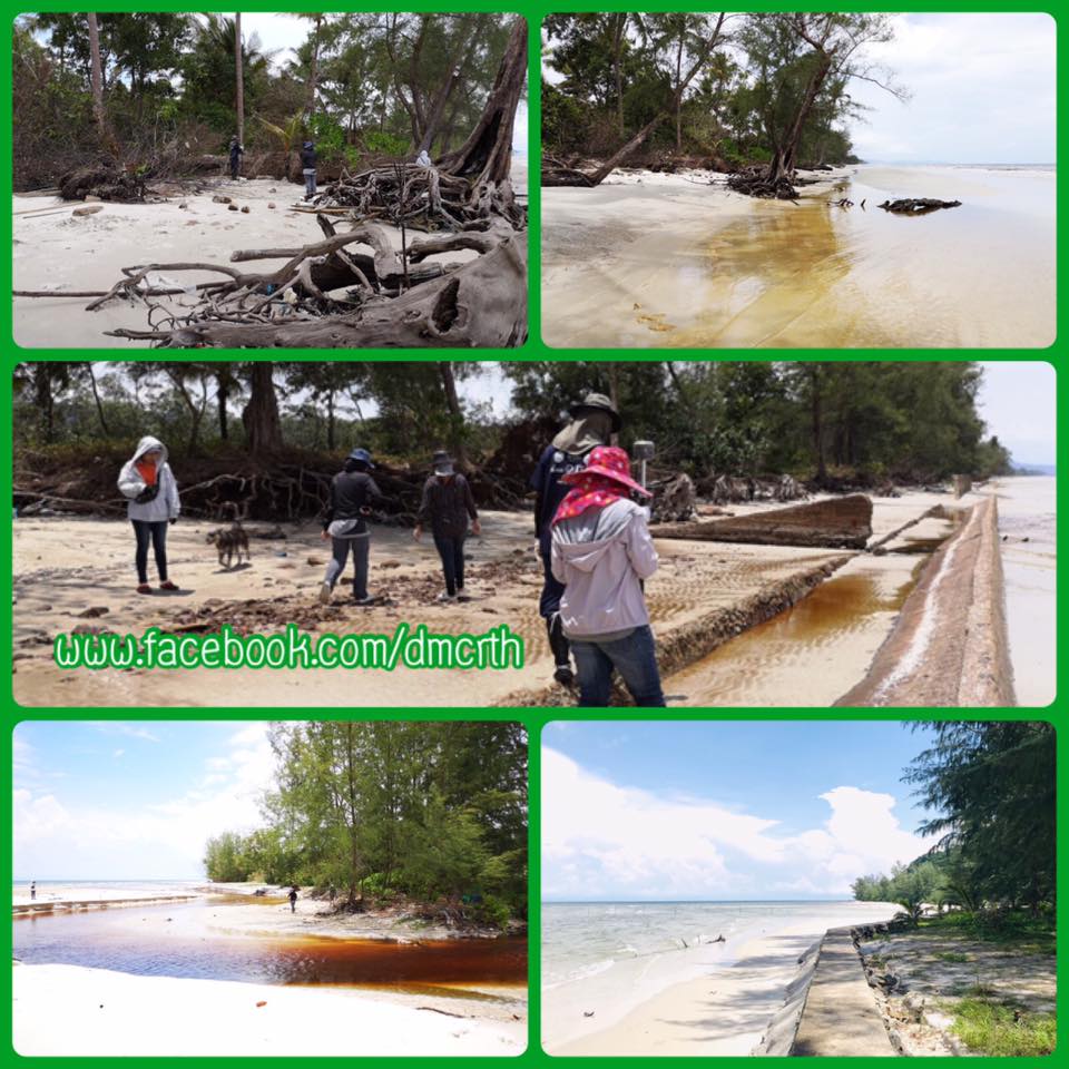 สำรวจสถานภาพชายฝั่งชายหาดบานชื่น จ.ตราด