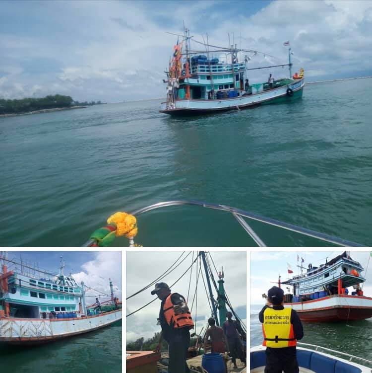 ตรวจเรือประมงทะเลสงขลา เอกสารครบตามระเบียบ IUU