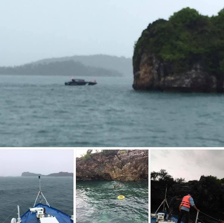 ช่วยได้แล้ว ทช. ช่วยเหลือผู้ประสบภัยเรือล่มเกาะสาก