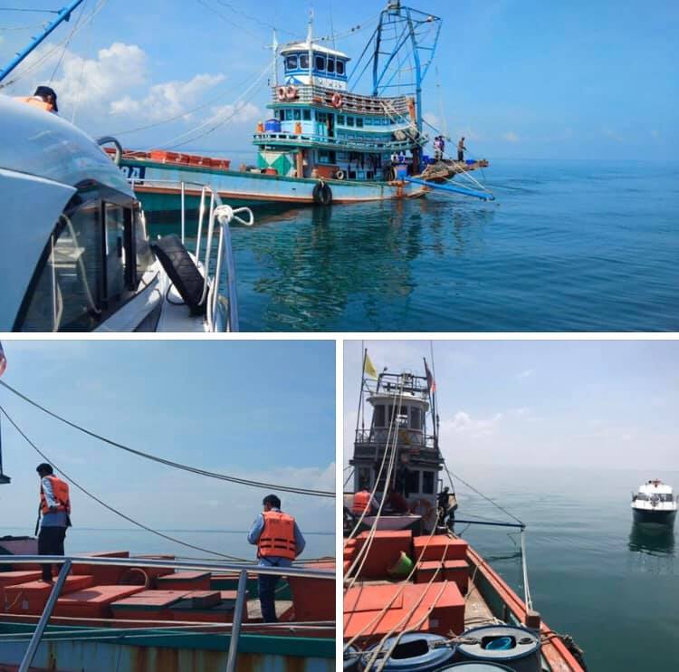 ตรวจเรือประมงทะเลสุราษฎร์ธานี เอกสารครบตามระเบียบ IUU