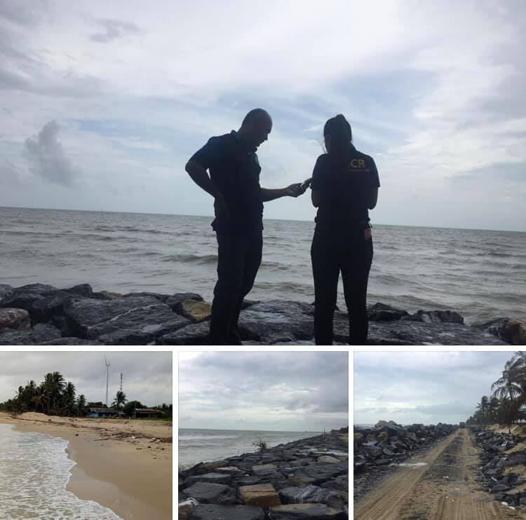 สำรวจแนวชายฝั่งระบบหาดย่อยบ้านท่าเข็น สงขลา