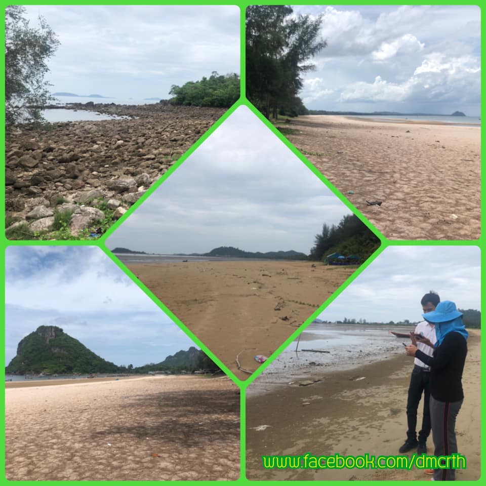 ชายฝั่งชุมพรตอนบน แนวชายฝั่งอยู่ในสถานภาพสมดุล