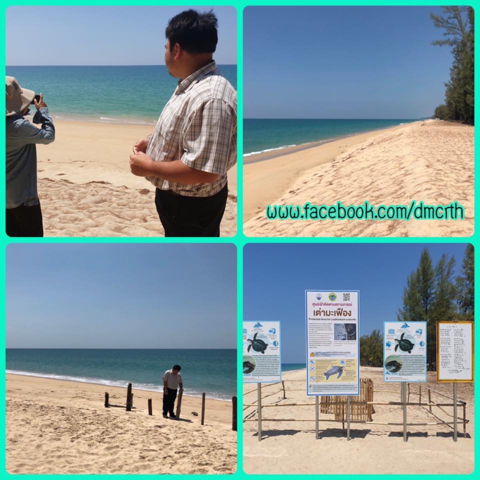 สำรวจสถานภาพชายฝั่งหาดหน้าวัดท่าไทร ทะเลพังงา