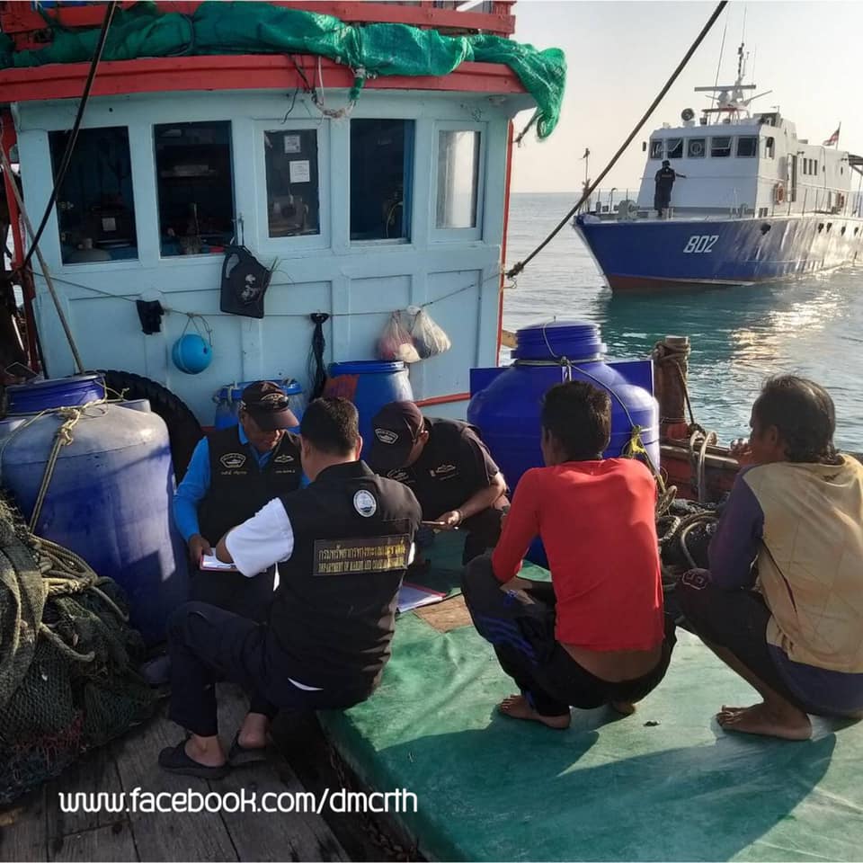 ตรวจเรือประมงสงขลา ไม่พบผิดกฎหมาย