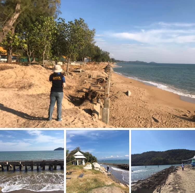 สำรวจชายฝั่งจันทบุรี ยังมีงานก่อสร้างริมชายฝั่ง