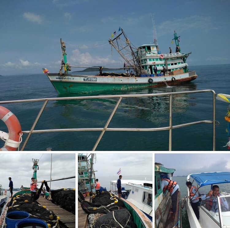 ตรวจเรือประมงทะเลอ่าวไทยตอนกลาง เอกสารครบตามระเบียบ IUU
