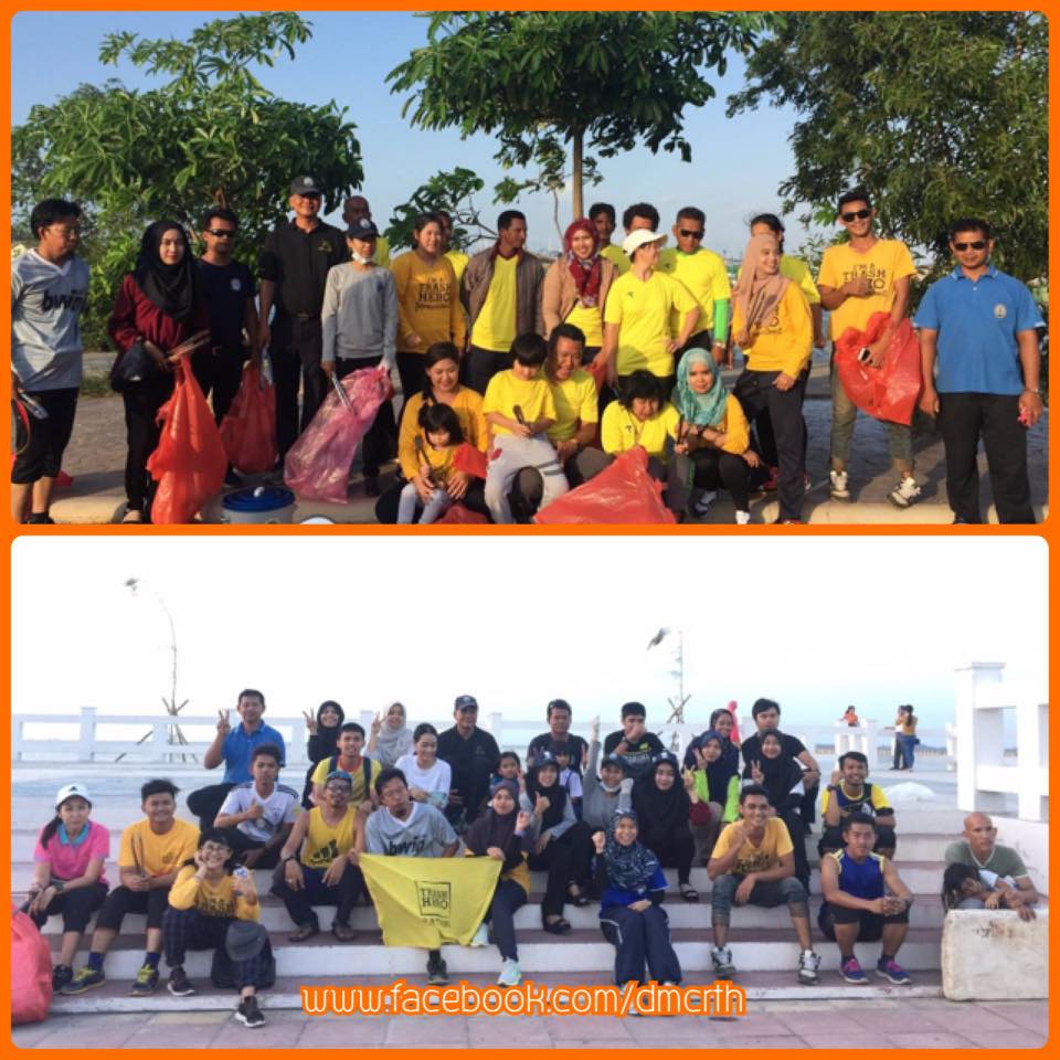 จับมือชาวปัตตานี เก็บขยะชายหาดรูสะมิแล