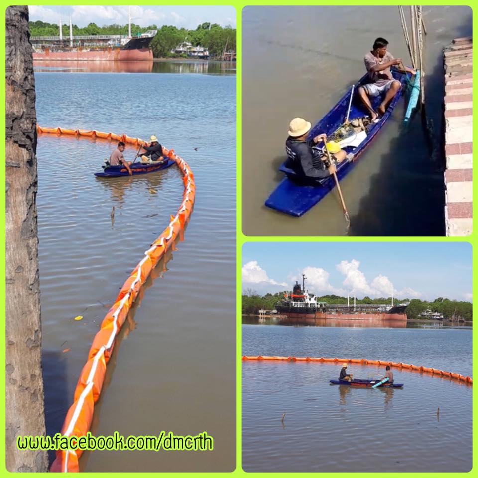 เครือข่ายอาสาฯ เก็บกู้ขยะจากทุ่นกักขยะแม่น้ำบางปะกง