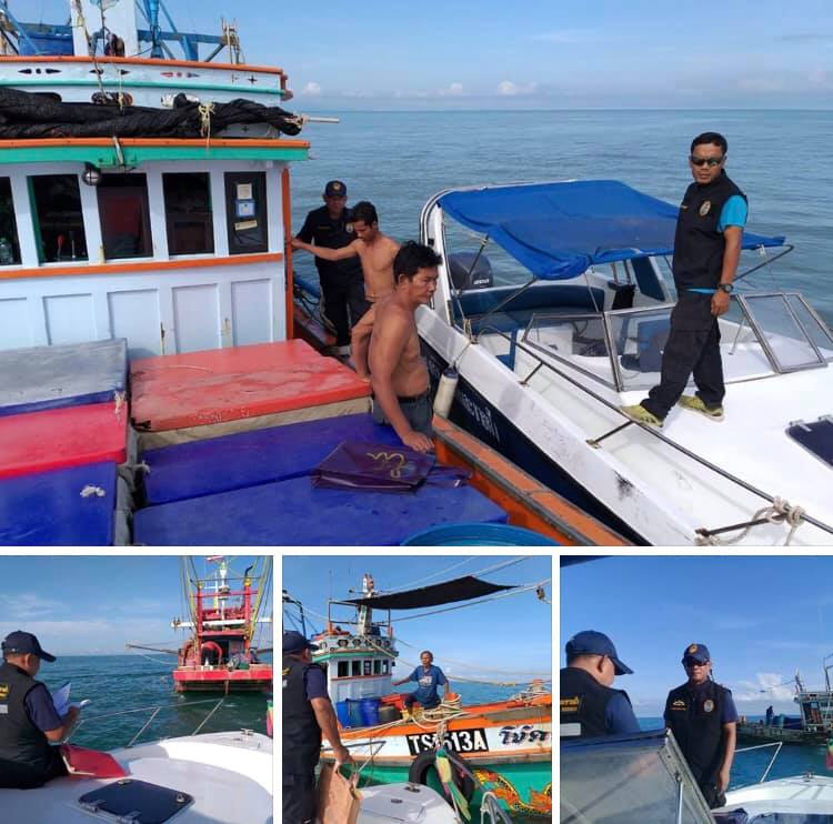 ตรวจเรือประมงทะเลปัตตานี เอกสารครบตามระเบียบ IUU
