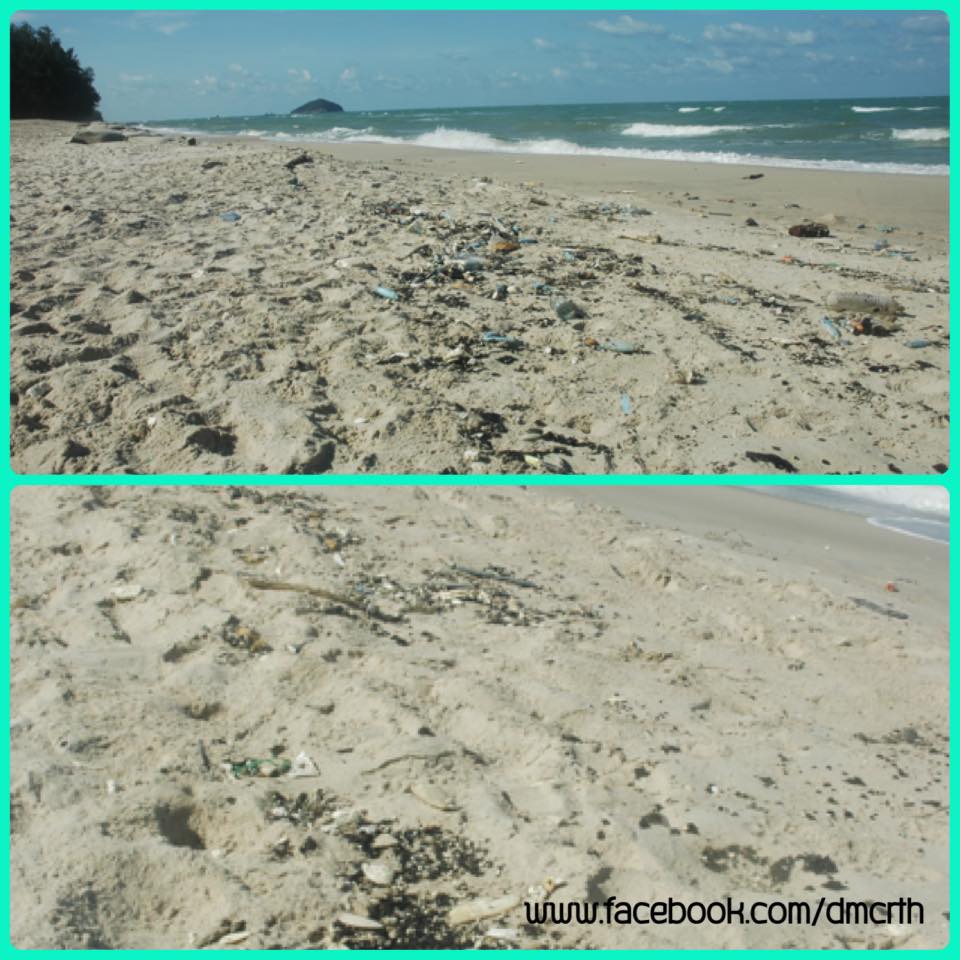 พบคราบน้ำมันปนเปื้อนหาดชลาทัศน์