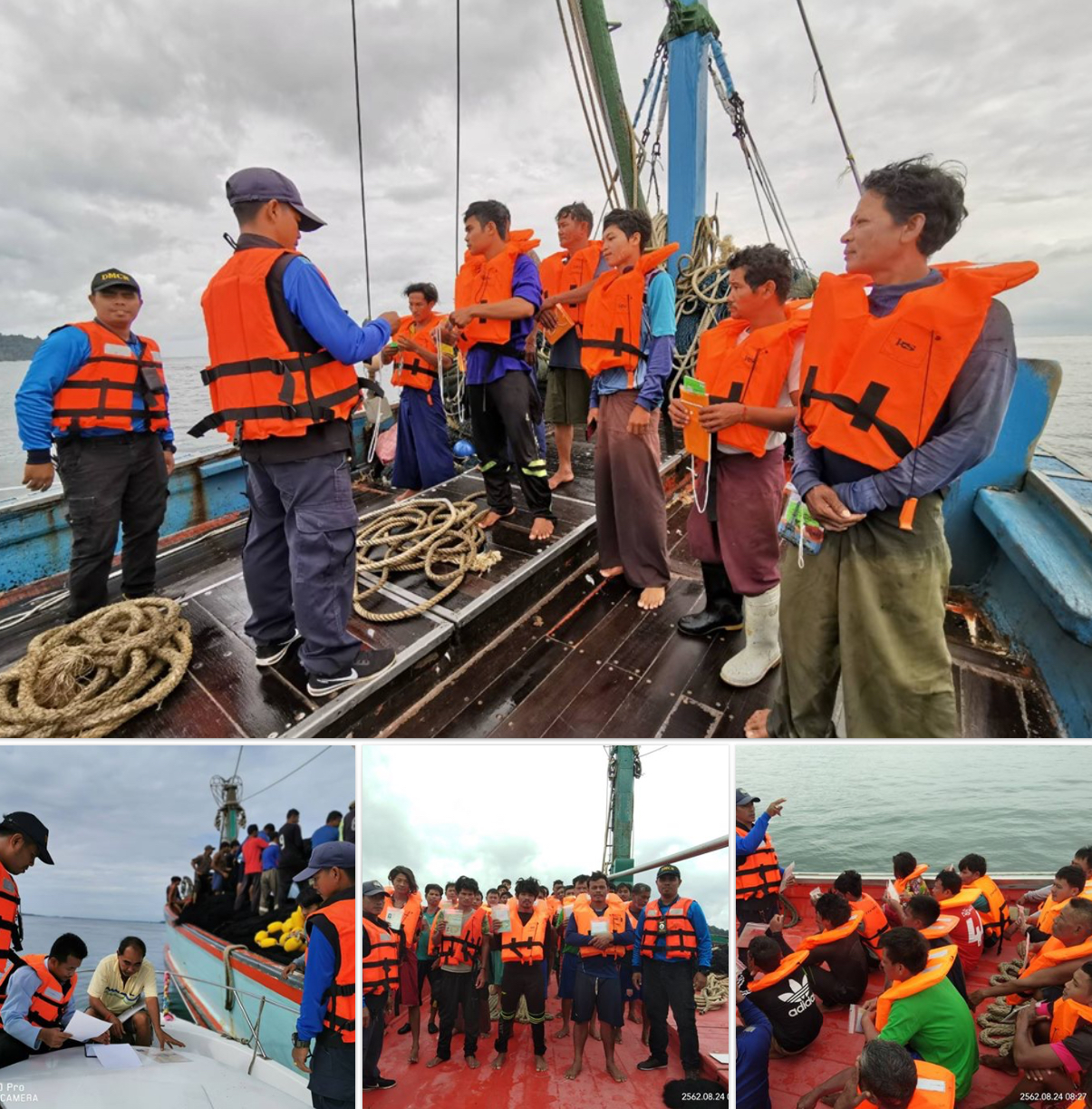 ตรวจเรือประมงพังงา เอกสารครบตามระเบียบ IUU